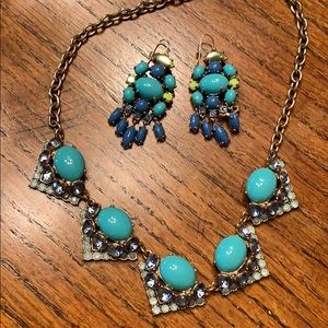 Stella & Dot necklace and earrings
